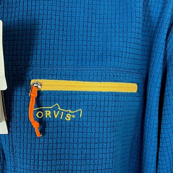 Orvis Trout Bum Firehole Grid Fleece 1/4 Zip Up NWT ๐3X Host Pick๐ - Picture 7 of 9